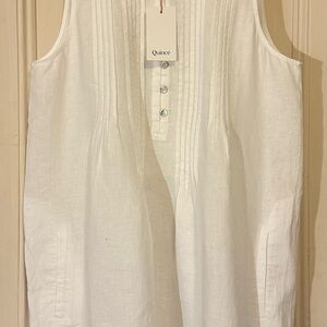 100% Organic Cotton Gauze Sleeveless Swing Dress